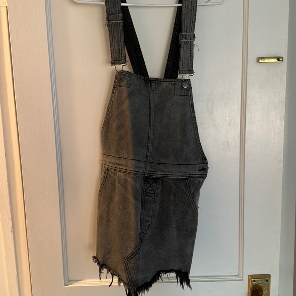 Free People Denim Overall Dress. Size 2